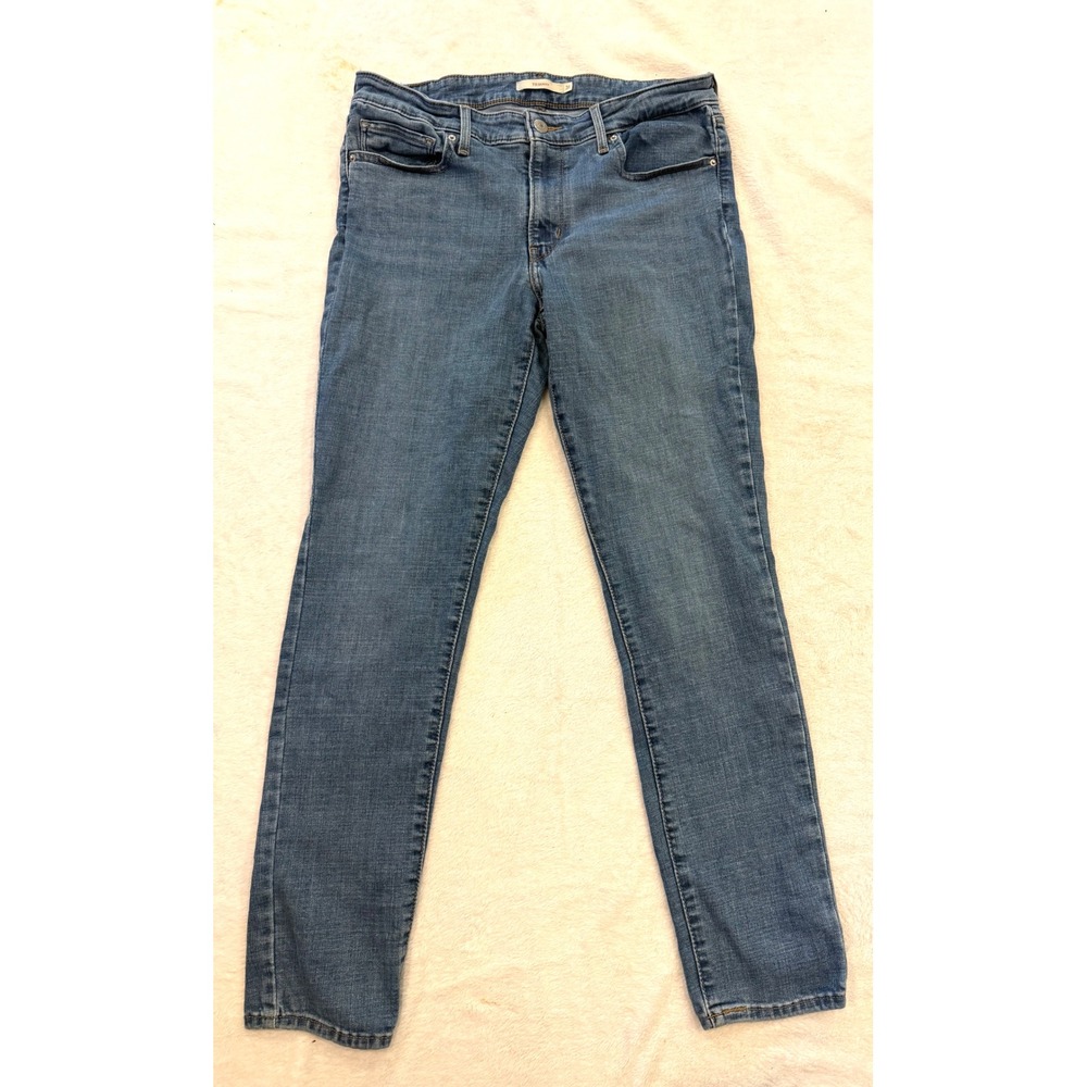Levis 711 Skinny Jeans Womens 31 Medium Wash Blue Denim Mid Rise Stretch 18881
